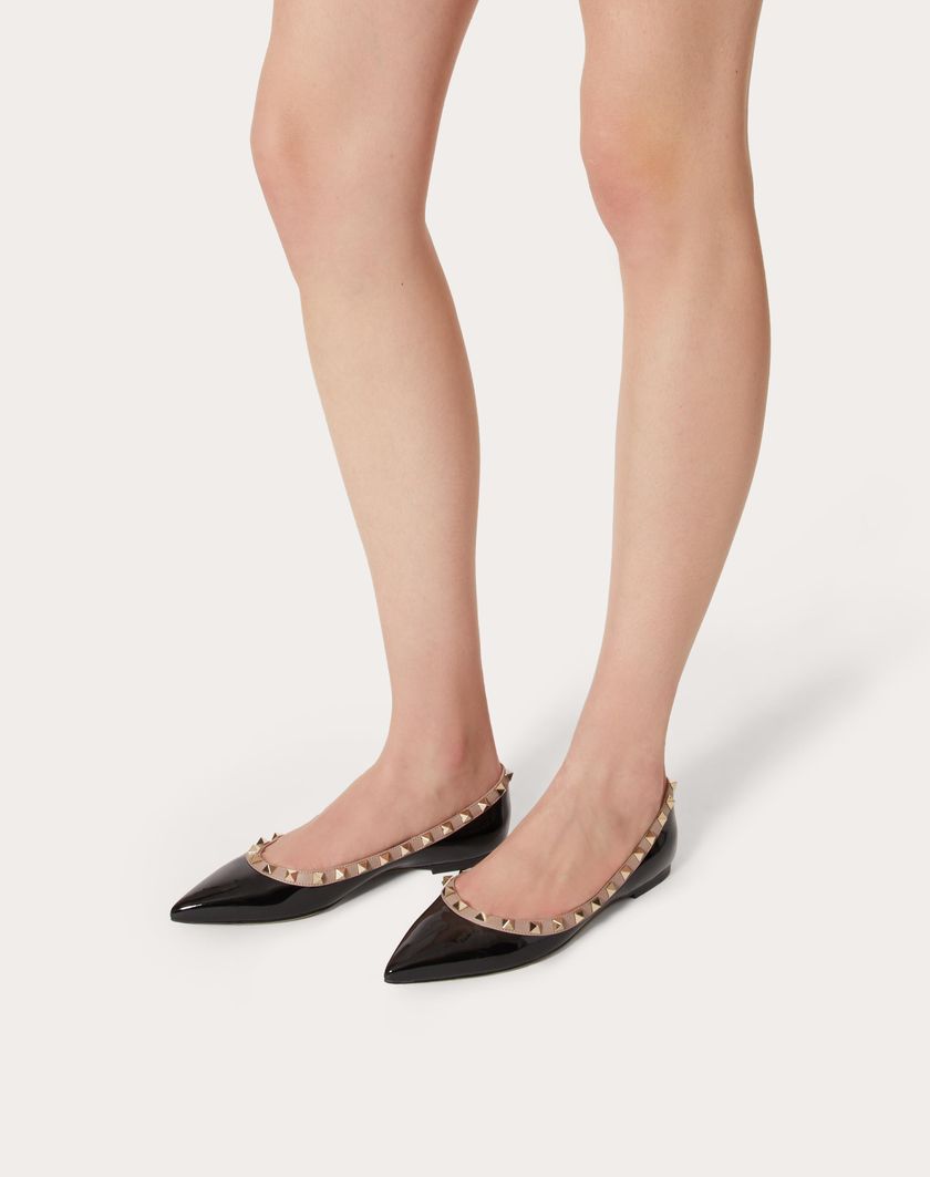 PATENT ROCKSTUD BALLET FLAT - Image 5